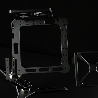 Monster Studio B30 Dual-Axis Rotating Open Frame Mini ITX Case