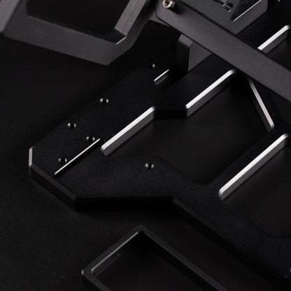 A45 CNC machined 10mm aluminum open frame detail