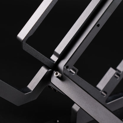 A45 CNC machined 10mm aluminum open frame detail